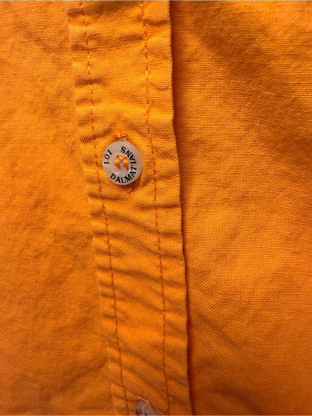 Disney 90s Vintage 101 Dalmatians Embroidered Sleeveless Button Up Shirt Size M - Picture 3 of 6
